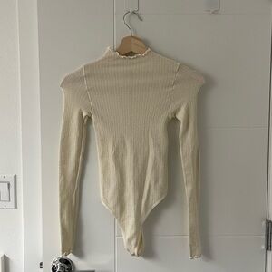 Free People bodysuit mock turtleneck